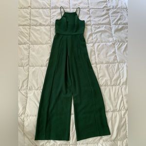 Black Halo Emerald Green Wide-Leg Jumpsuit